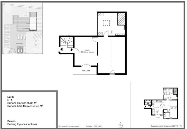 Appartement T2 à vendre - 2 pièces - 35.35 m2 - ANGRESSE - 40 - AQUITAINE - Century 21 Berritzea